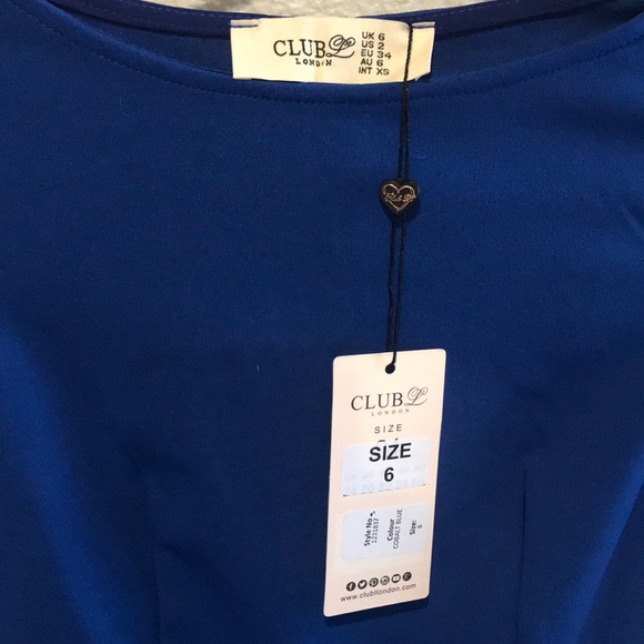 Club L midi-length pencil dress with frill sleeves - Picture 6 of 6